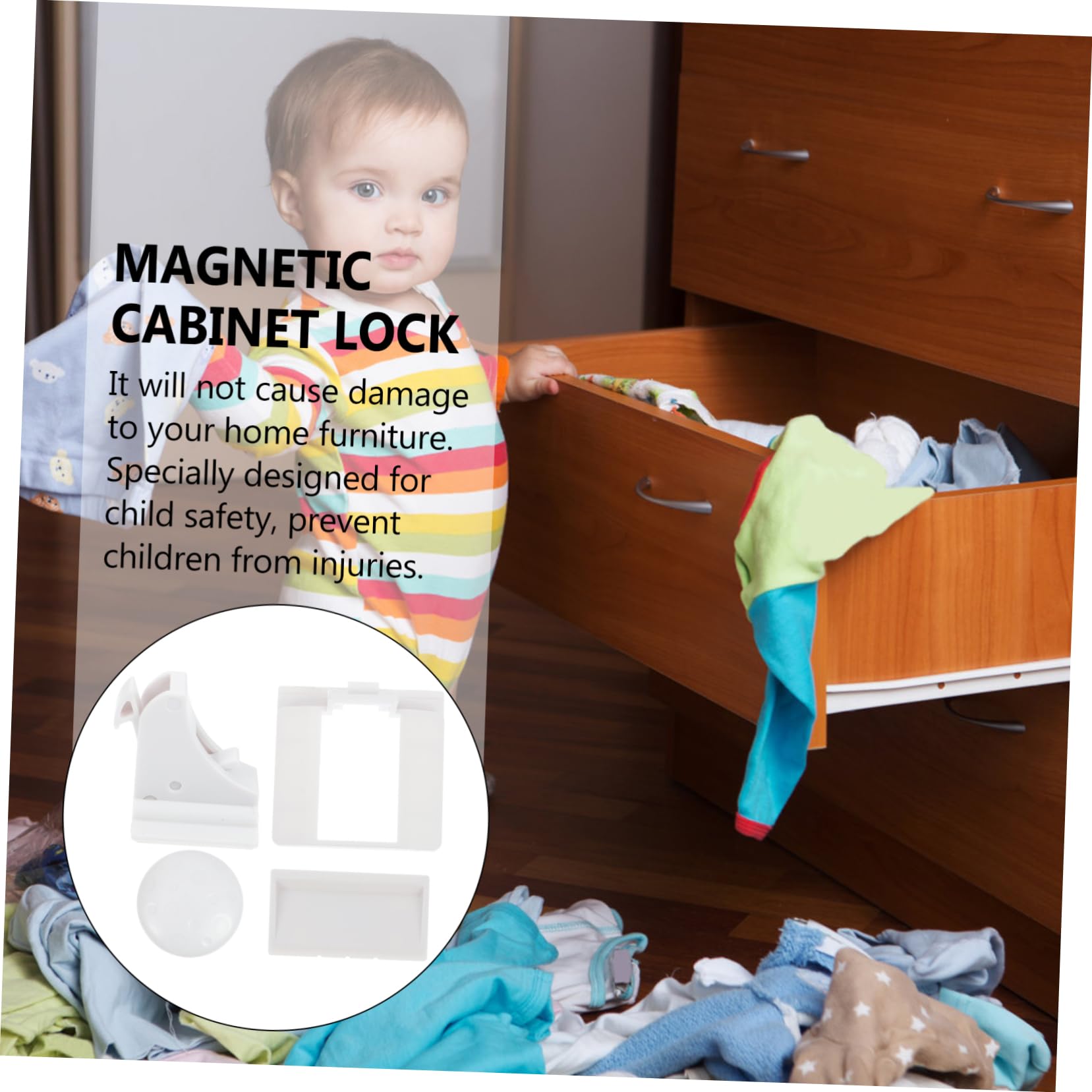 VICASKY 10pezzi Serrature Magnetiche Per Cassetti e Armadi Per Sicurezza Con Chiave Protezione Invisibile Per e Animali Domestici
