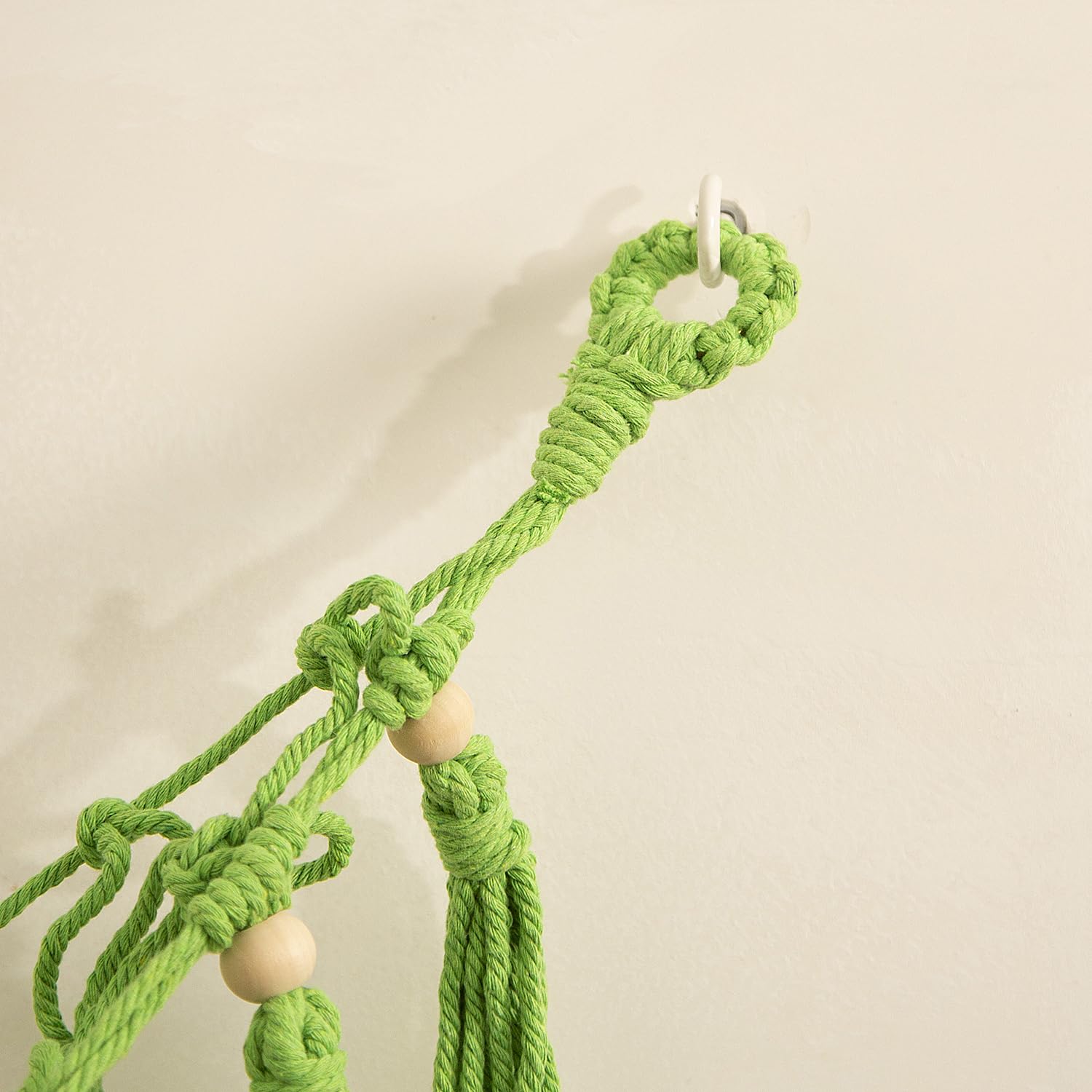 Stuffed Animal Hammock Teddy Bear Net Plush Holder Soft Toy Storage Organizer Boho Macrame Toy Holder-Green - Image 4
