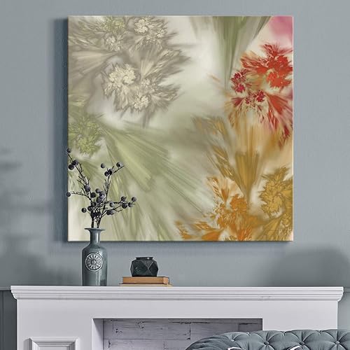 Miniatura 4 de Renditions Gallery Abstract Whisper (3) Arte de pared, lienzo envuelto en galería premium, listo para colgar, 32 pulgadas de alto x 32 pulgadas de