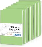 8 Pack en vrac pour le journal de couverture souple, Feela Notebooks College Règled for Work, Lined Travel Journal pour les femmes hommes, Note Prendre note fournitures scolaires écriture d'affaires, 8.2” x 5.5”, A5, noir