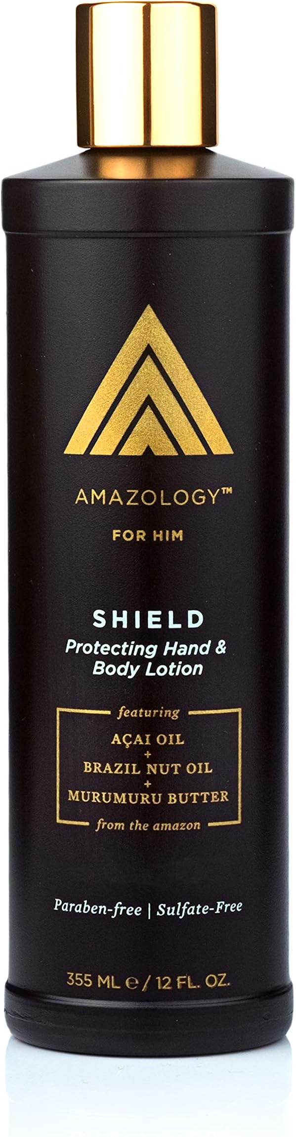 RAINFOREST Moisturizing Men’s Hand & Body Lotion with Açaí Oil, Murumuru Butter and Brazil Nut Oil, 12 oz