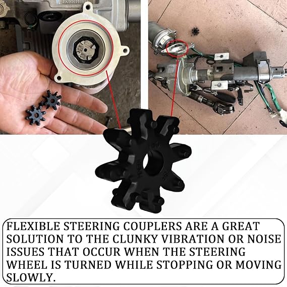 2PCS Steering for Hyundai Kia, Steering Column Coupling Couple Accessories 56315-2K000FFF Steering Gear Bushing for Hyundai Sonata Elantra Santa Fe Azera Veloster for Kia Soul Optima Forte