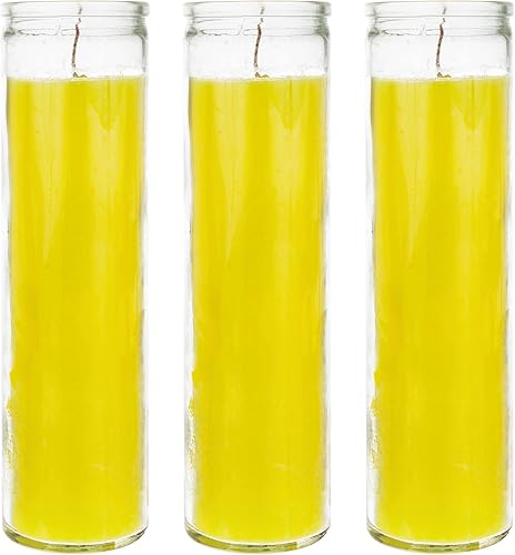 Miniatura 16 de MEGA CANDLES 1 unidad Velas de oración devocional en contenedor de vidrio sin aroma, naranja, duración de 7 días, cera de calidad premium, 2