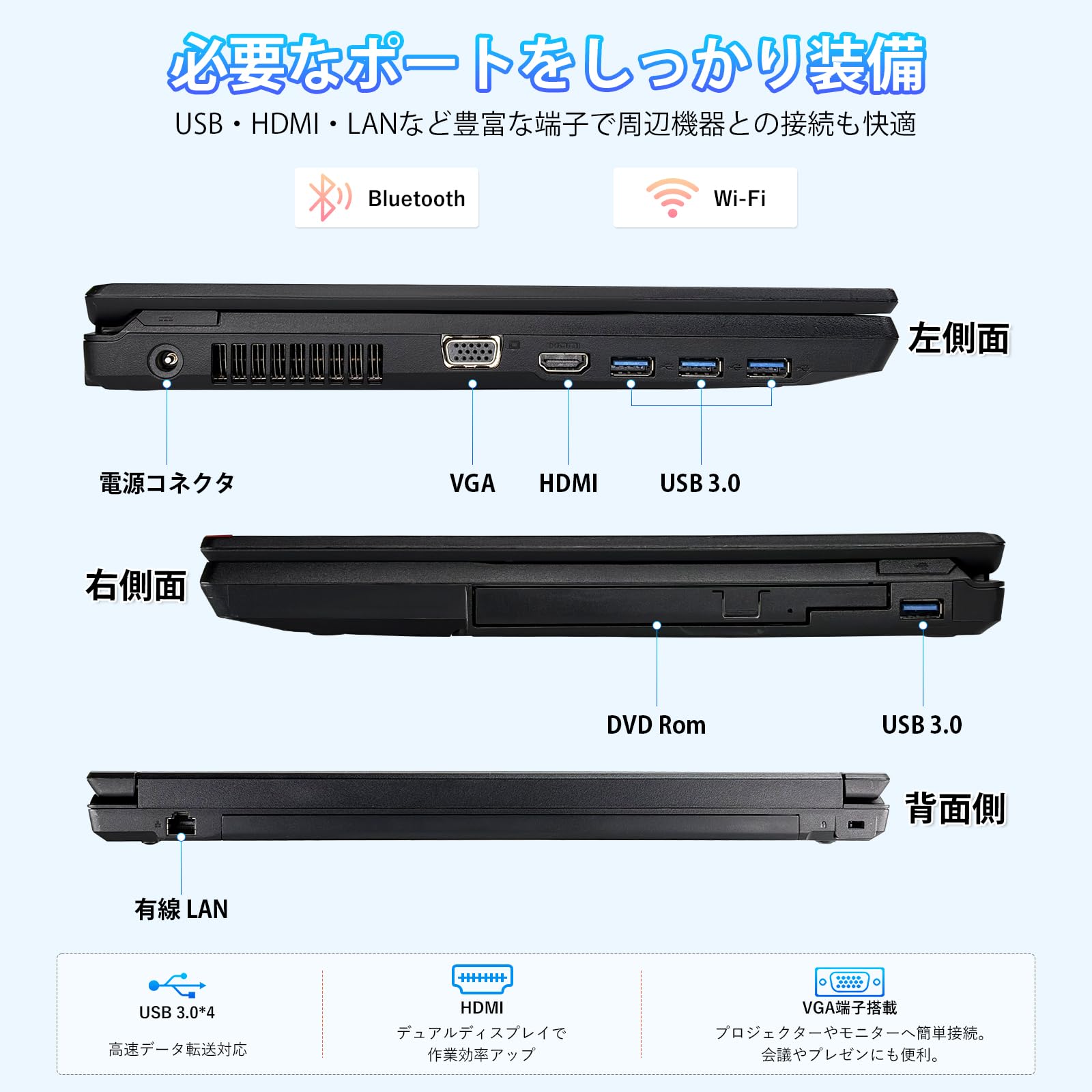 【美品】✅設定済ですぐに使えるカメラ付ノートパソコン✅メモリ8GBSSDで快適♪ Amazon.co.jp: 【整備済み品】中古 ノートパソコン富士通 A579/ 15.6型