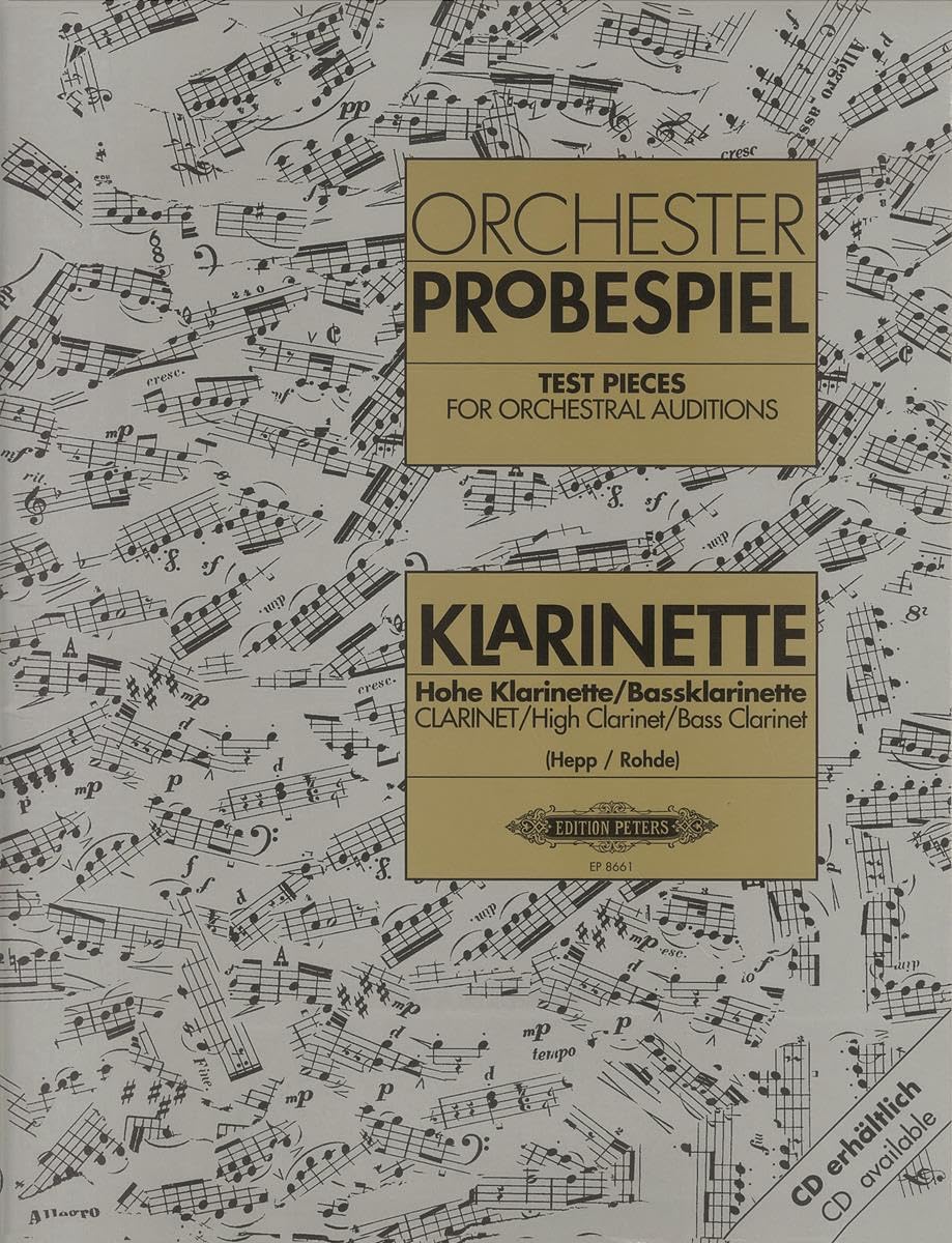 Test Pieces for Orchestral Auditions: Clarinet (EP8661): Audition Excerpts from the Concert and Operatic Repertoire (Edition Peters)