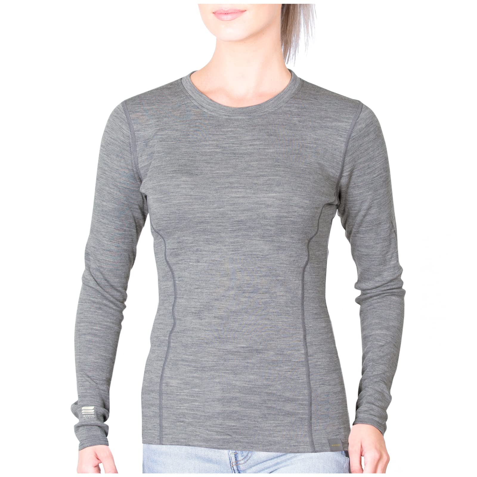 MERIWOOL Womens Base Layer 100% Merino Wool Midweight Long Sleeve Thermal Shirt