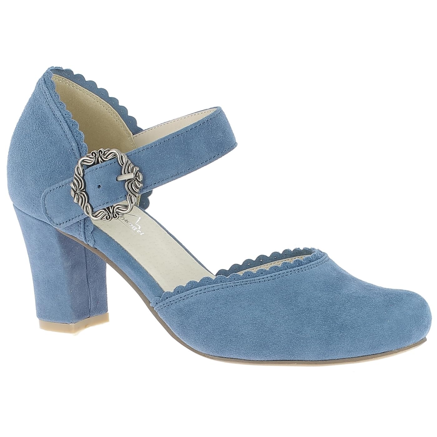 HIRSCHKOGEL Women's 3005715 Court Shoes, Jeans Colour, 7 UK
