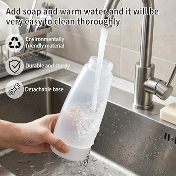 2 Packs 1000ml Pancake Batter Dispenser,Squeeze Pancake Dispenser | Mixer Bottle with Stainless Steel wire Ball and Blessing Card,Suitable for Pancakes,Cupcakes,Crepes,Waffle Muffins Qatayef