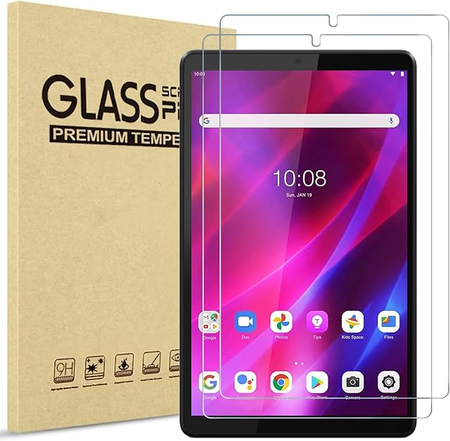 2 Pack ProCase Screen Protector for Lenovo Tab M8 Gen 3/ Smart M8 Gen 3 2022/ Tab M8 HD/Smart Tab M8 /Tab M8 FHD 2019, Tempered Glass Screen Film Guard -Clear