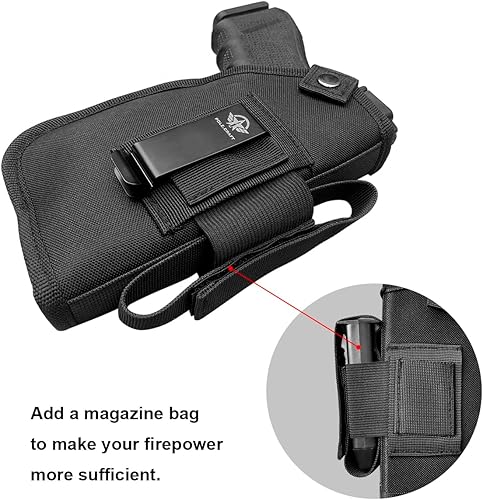 Miniatura 10 de Funda para pistola con láser para pistolas de 0.354 in Compatible con Glock 19, Taurus G3C, Sig Sauer, S&W M&P Shield 0.354 in, Ruger, Springfield