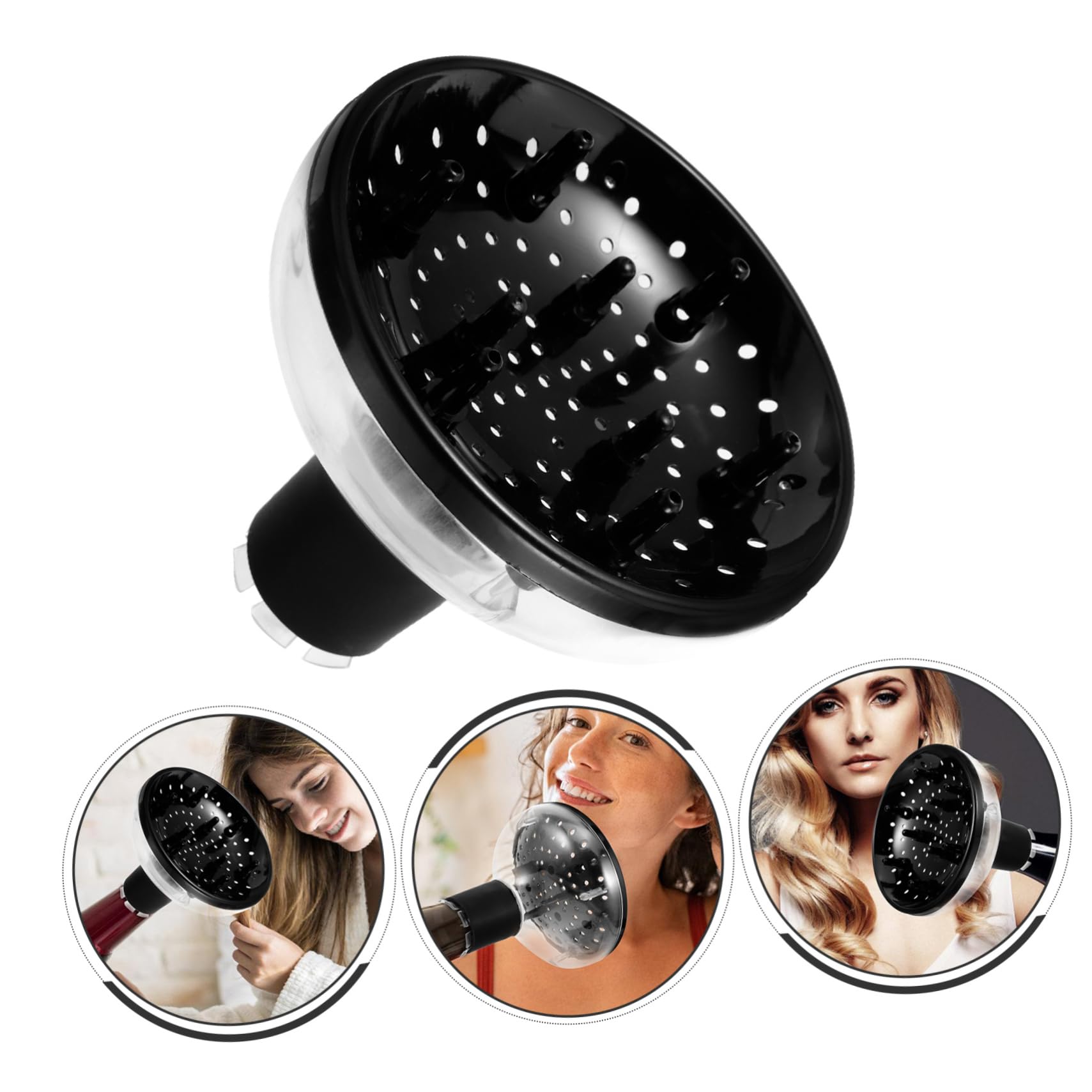 Outanaya Diffuser Hair Dryer Attachment for Curly Hair Professional Nozzle Heat Protection for Blow Dryer