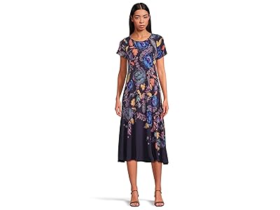 Johnny Was The Janie Favorite Boatneck Cap Sleeve Dress Women