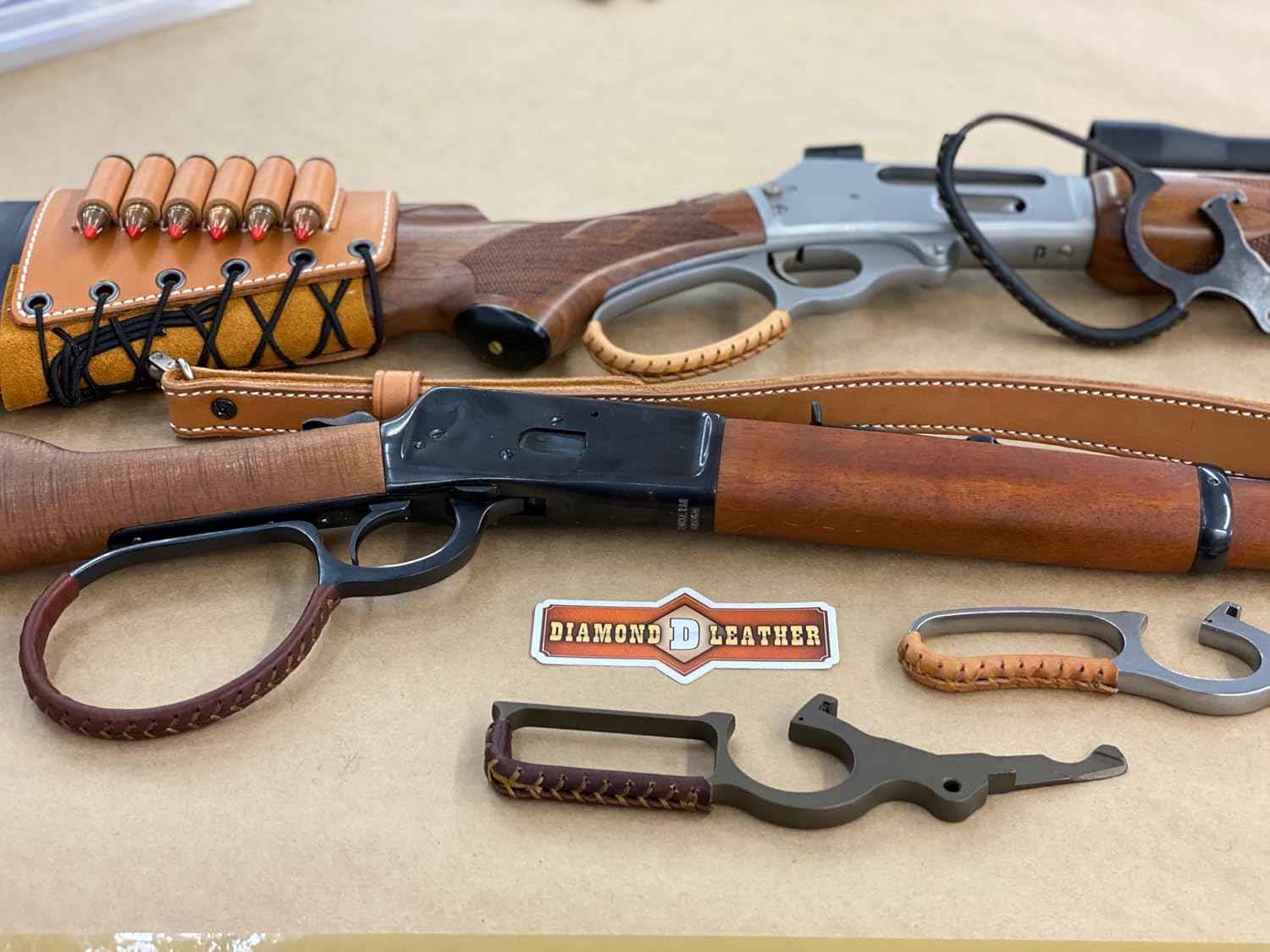 Diamond D Leather - DIY Leather Rifle Lever Wrap, Brown