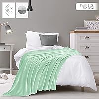 Vista 419 de Utopia Bedding - Manta de vellón de lujo, mullida, antiestática; manta de suave microfibra de 8.8 oz/yd² (300 g/m²) para cama; tamaño individual