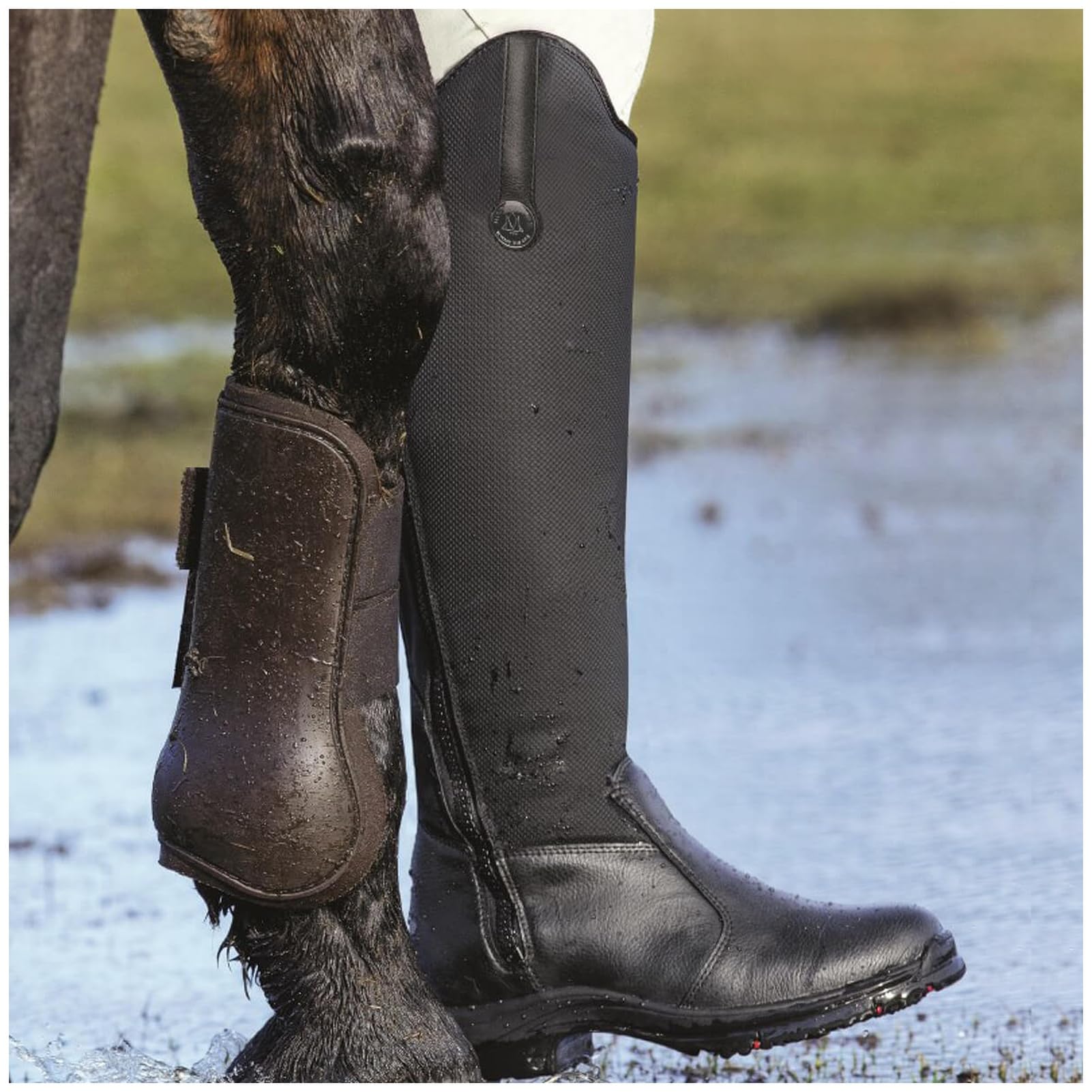 MH Veganza Childs Winter Paddock Boot 4-5 Black