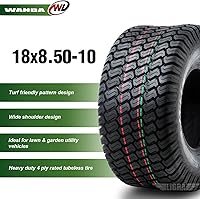 Vista 45 de WANDA One 18x7.50-8 Lawn Mower Cart Turf Tires P332 /4PR