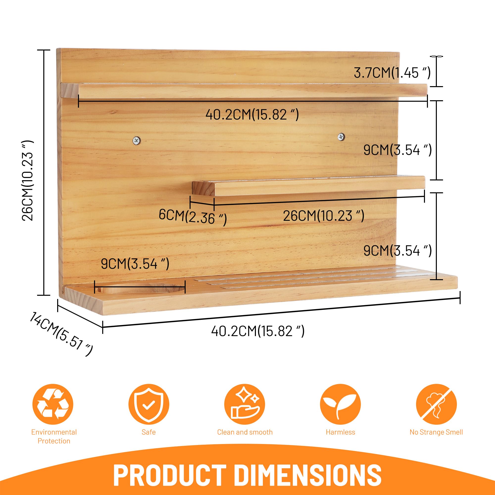 Magnetic Wall Shelf For Tonies Characters - Wooden Floating Display ...