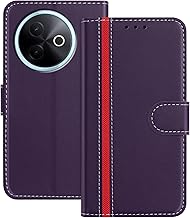 Mo-Beauty Case Compatible with Vivo Y39 5G/Vivo Y300i 5G, PU Leather Wallet Flip Case [Magnetic Closure] [3 Card Holders] [Shockproof Stand] Case for Vivo Y39 5G (Purple)