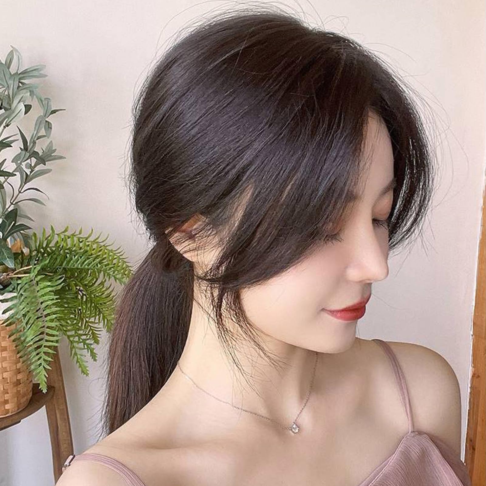 Natural Bangs Toppers Hairpieces For Covering White Loss Hair Bangs Hairpiece Replacement Black Fringe Toupee Wigs For Women With Bangs - Image 4