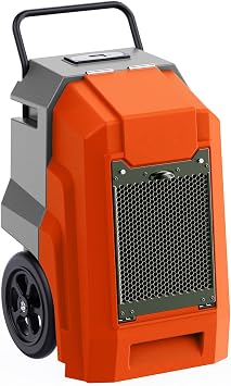 MOUNTO 180Pints LGR Industrial Dehumidifier with Pump and Drain Hose, Portable Commercial Dehumidifier with Wheels for Home, Basements, Garages, and Job Sites Orange