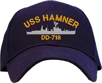 USS Hamner DD-718 Pro Style Embroidered Baseball Cap