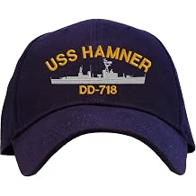 USS Hamner DD-718 Pro Style Embroidered Baseball Cap