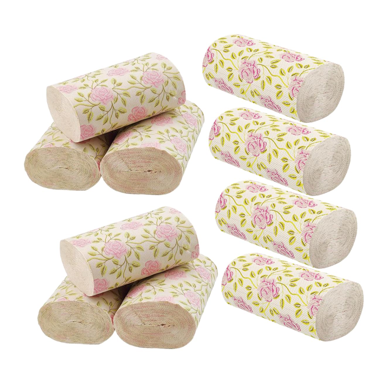 Papier toilette imprimé roses en bambou : 10 rouleaux doux pour la salle de bains