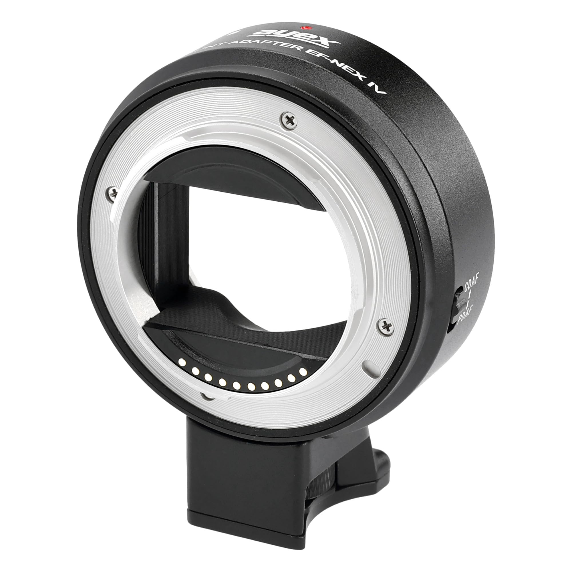 ayex Adattatore per obiettivo compatibile con obiettivi Canon EF, compatibile con fotocamere Sony E-Mount Dual Autofocus Control & is Stabilizzazione EF-NEX IV EF-E IV