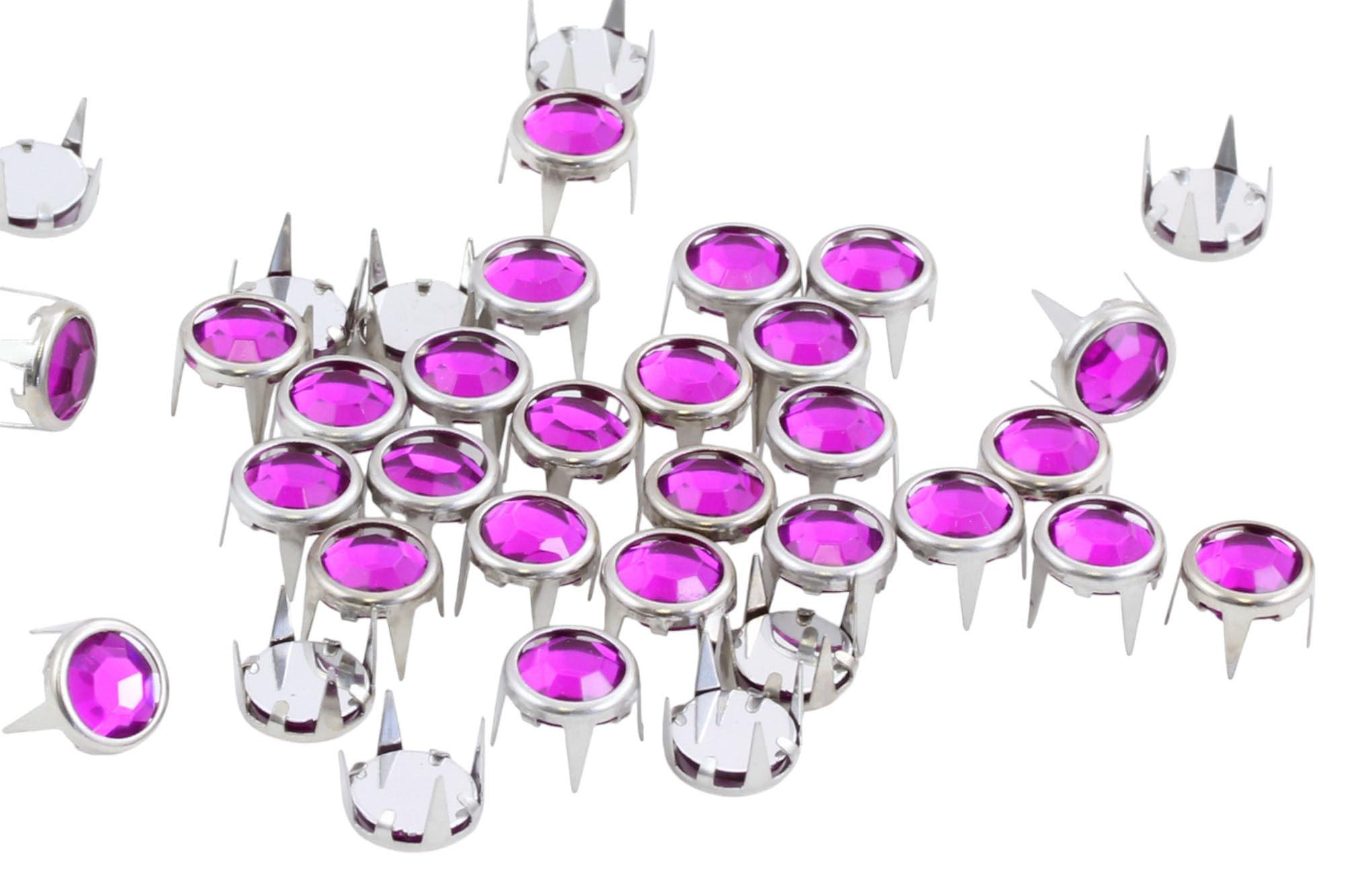 5mm Amethyst CH21 Bedazzler Refills Rhinestones Preset Gemagic Studs Nailheads in Rims for Garment Embelishments Leatherwork DIY Crafts Decorate Shoes