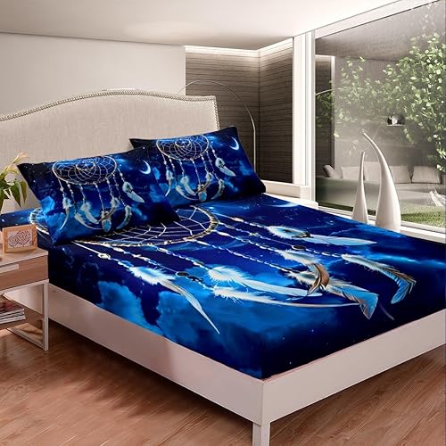 Miniatura 8 de Juego de sábanas de Navidad para árbol de Navidad con bolsillo profundo, sábana bajera ajustable de microfibra súper suave con purpurina (1 sábana