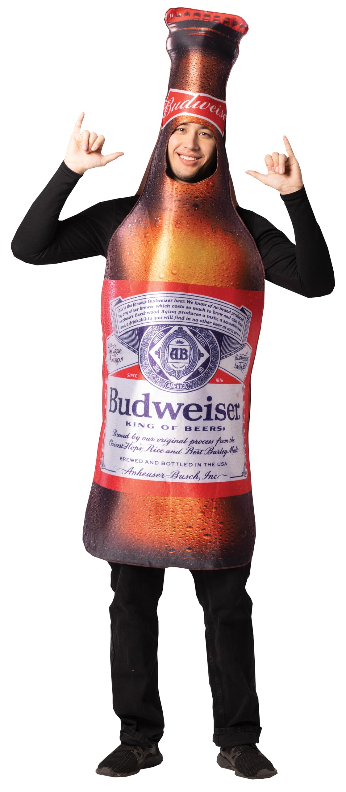 Budweiser Bottle Costume for Adults
