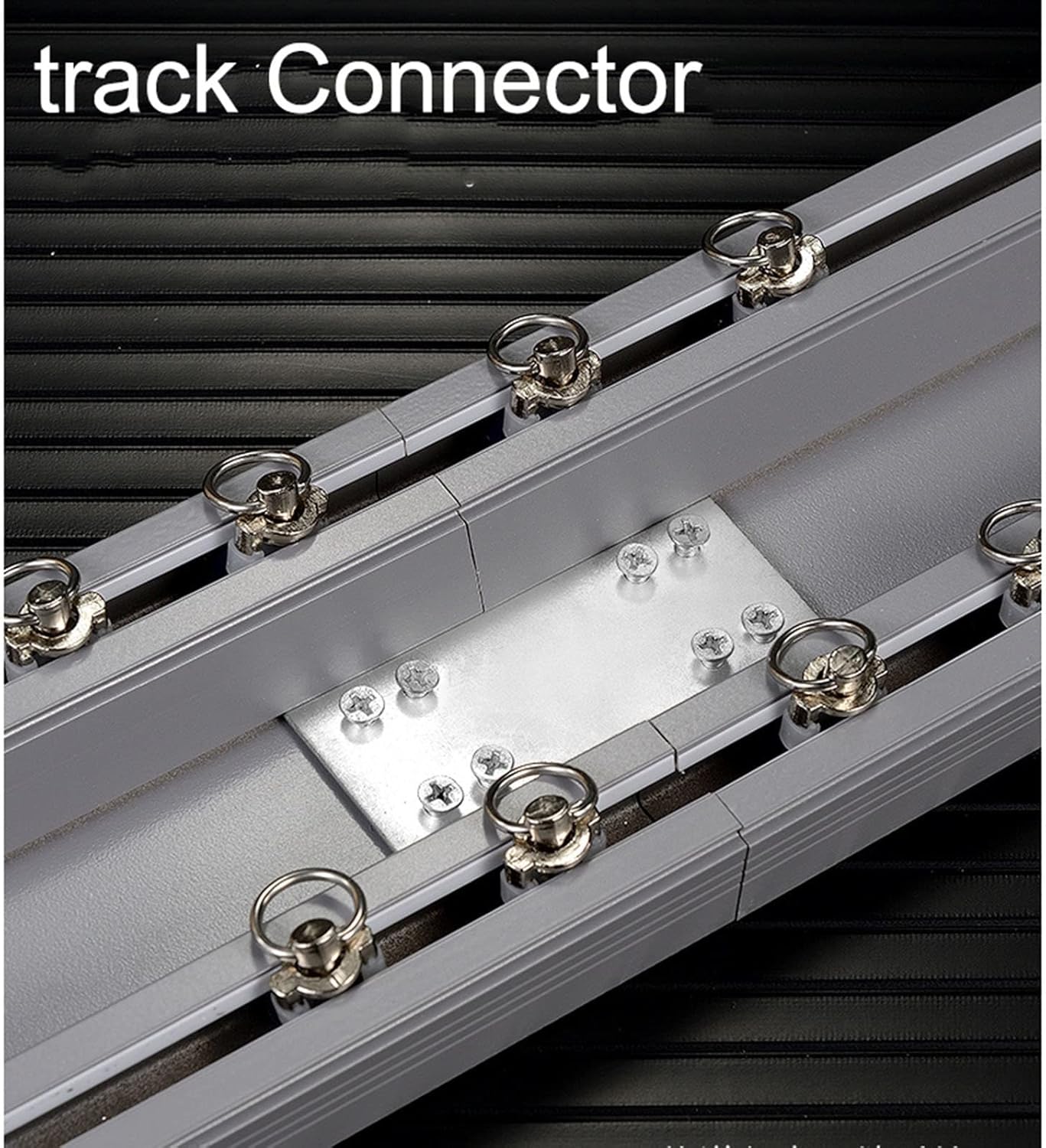 Ceiling Curtain Track with Double Rows of Pulleys, Heavy-Duty Aluminum Curtain Rail Set, Comes with Tracks,Rollers,Installation Hardware and End Cap(Color:White,Size:4m/13.1ft)