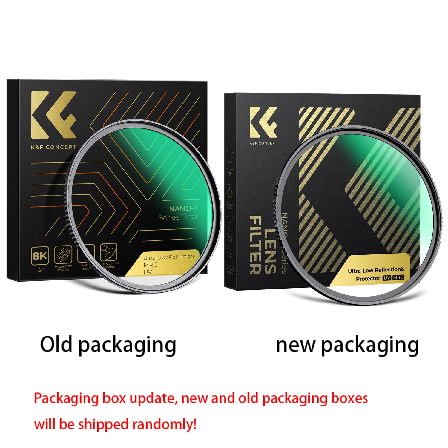 K&F Concept Nano-X Series 0,1% Ultra-Low Reflection Ultra-Slim MCUV filtr ochronny obiektywu z 28 wielowarstwowymi wodoodpornymi, odpornymi na zarysowania filtrem obiektywu aparatu HD UV (67 mm)