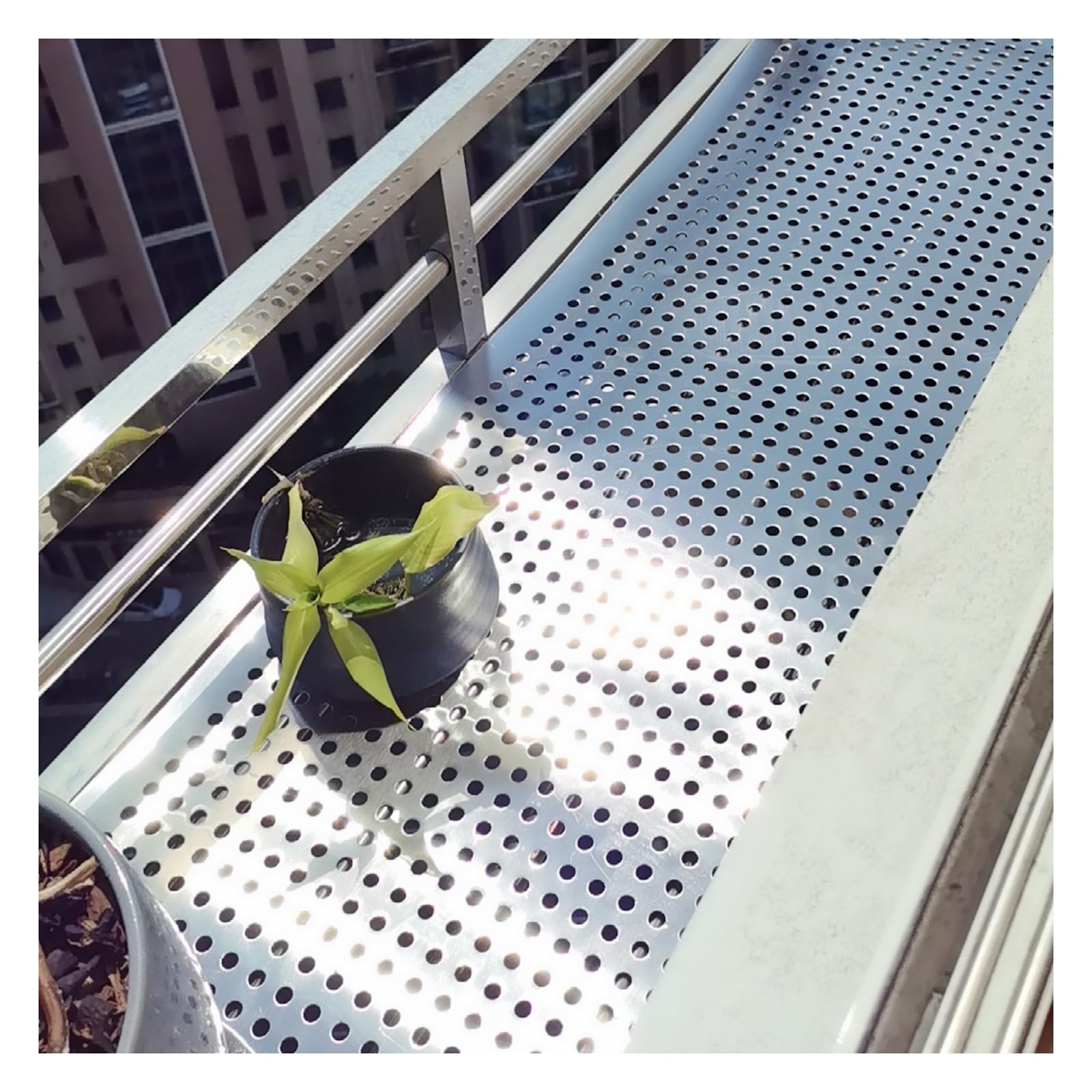 AYUWQZX Stainless Steel Perforated Sheet, 304 Stainless Steel Perforated Mesh Sheet Multiple Sizes Ventilation Decoration ion(W20*L500cm/W7.87*L196.8in)