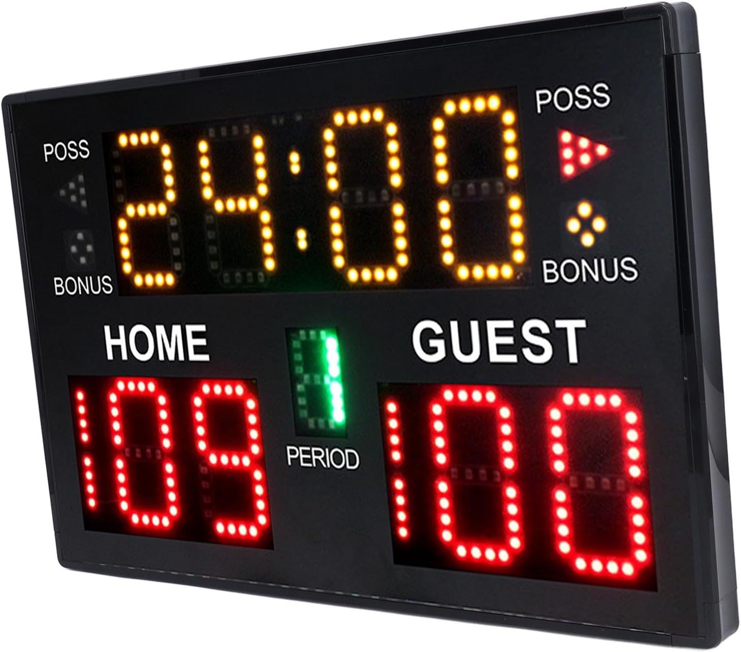 Portable 11-Digit Basketball Scoreboard - Multi-Sport Timer Indoor Use - Lightweight & Easy Up Basketball, Wrestling, Volleyball, Boxing