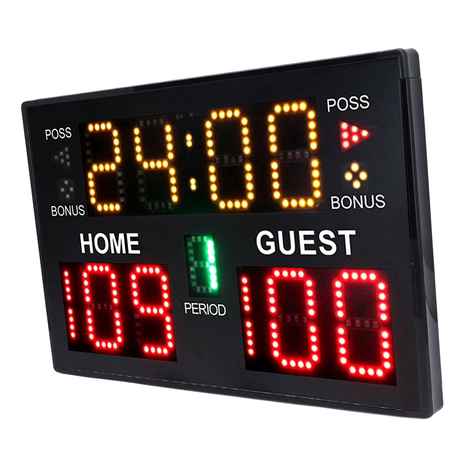 Sorandy Tabellone Segnapunti Elettronico da Basket a 11 Cifre, Tabellone Segnapunti da Tavolo Portatile e Versatile per Interni con Display a LED e Telecomando, Ottimo per l'allenamento di Gioco