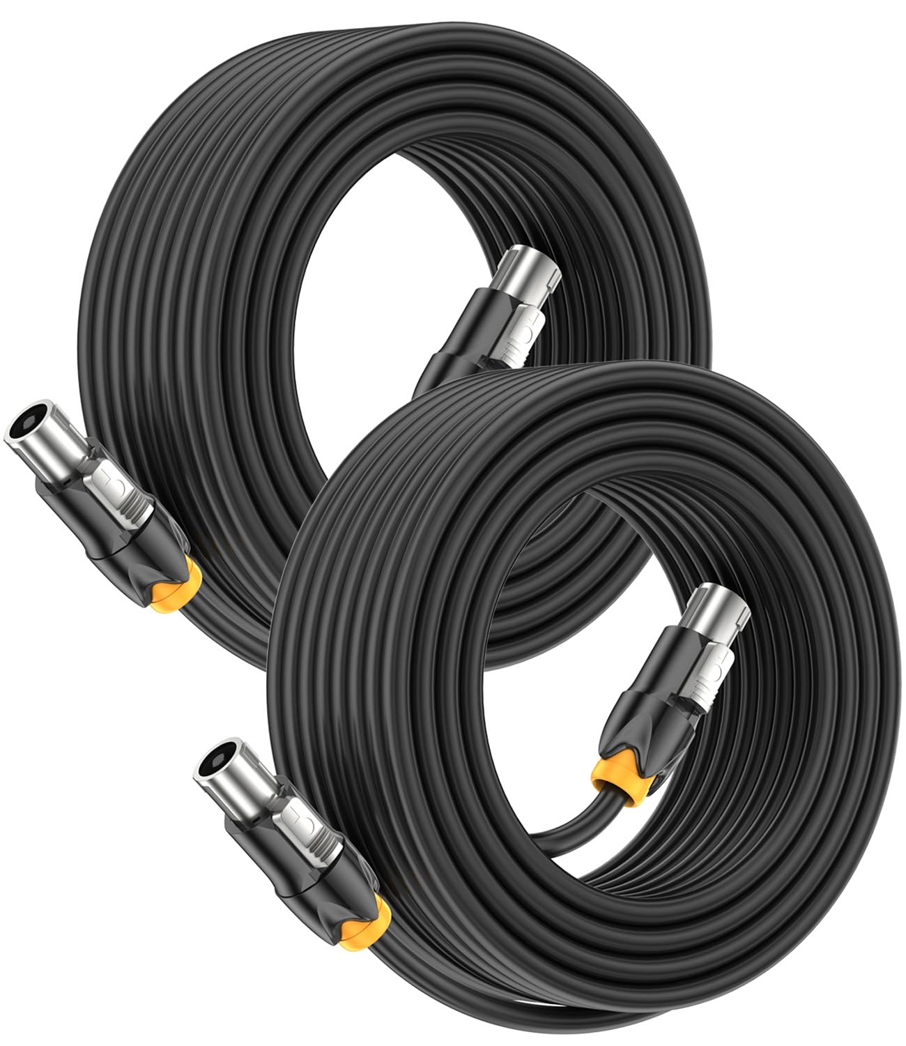 2Pack 50M Cable Speakon 15 AWG Cable para Altavoces con Twist Lock