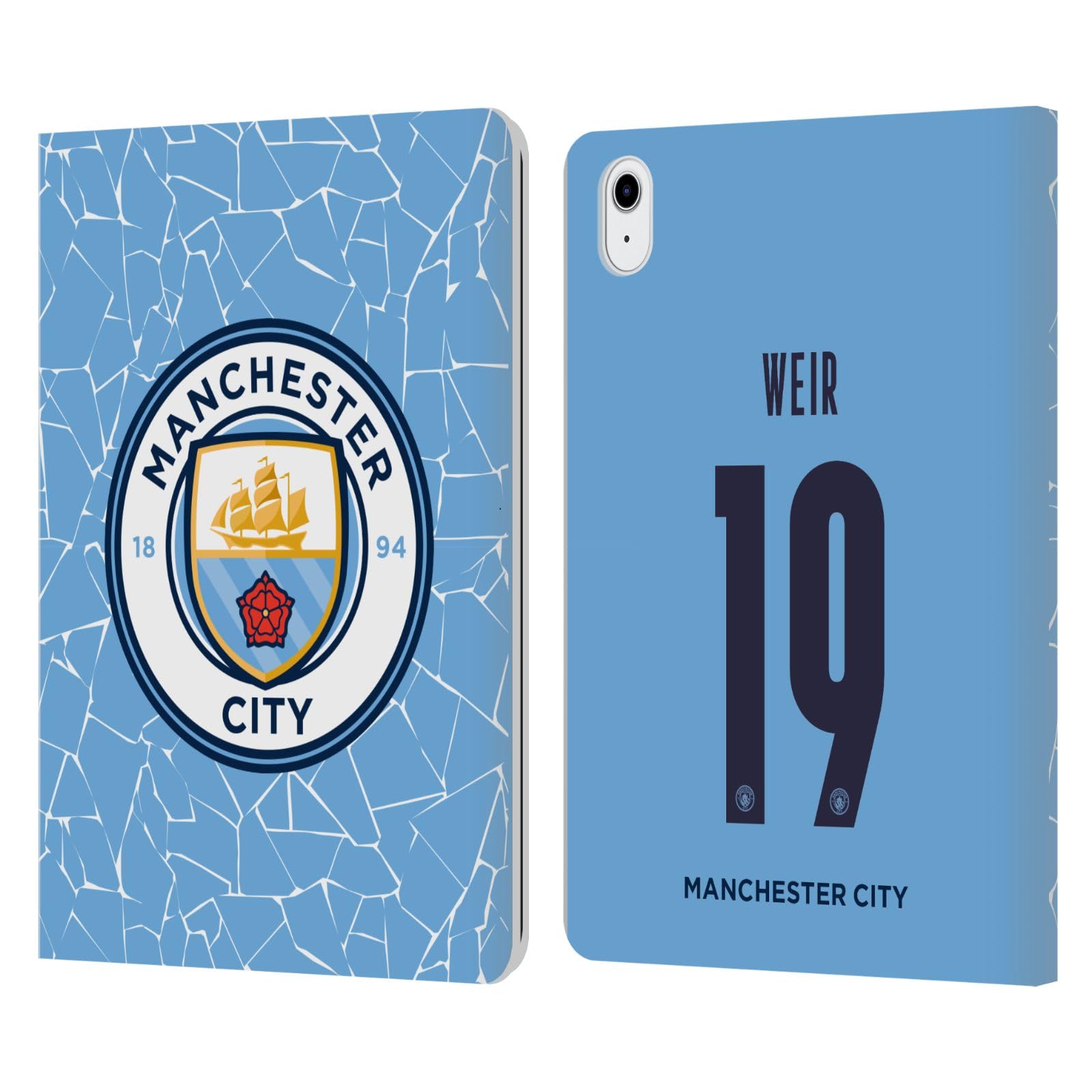Funda Manchester City para iPad Air 2020/2022 de cuero con diseño de equipación Caroline Weir 7