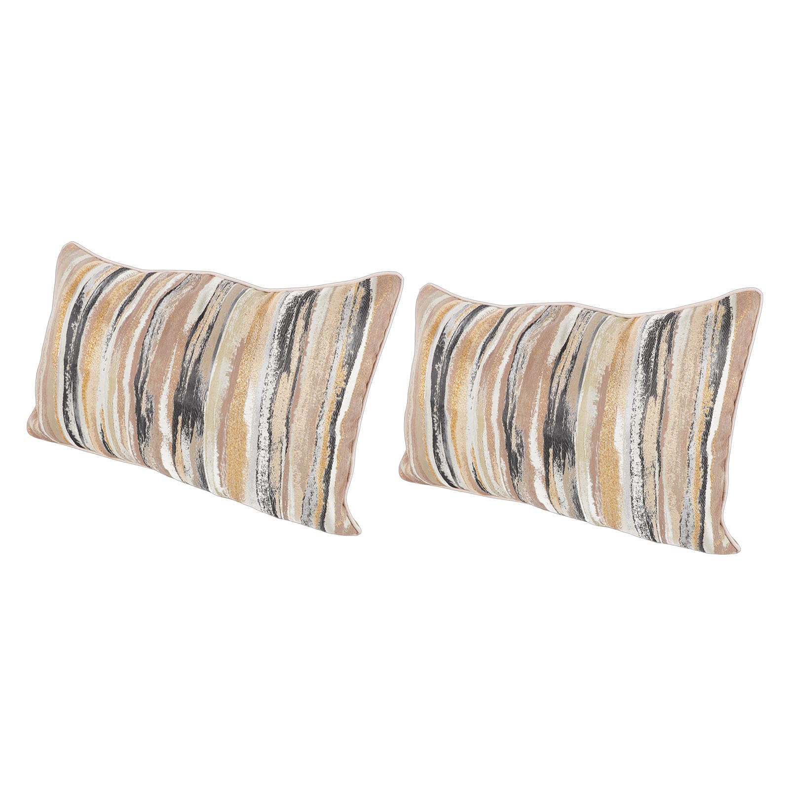 KUIDAMOS Set di 10 Federe Decorative per Federe per Cuscini per Divano del Soggiorno, in Morbido Poliestere Oro (50,8x30,5 cm/20x12 pollici)