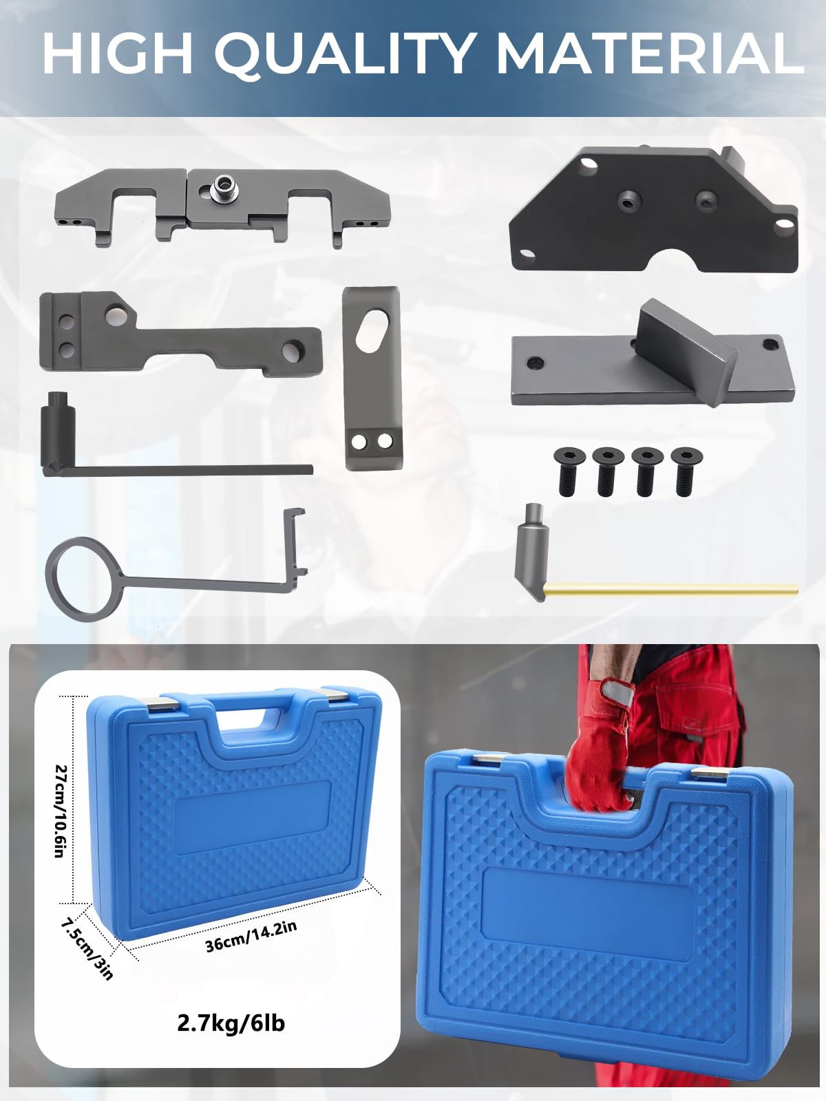 Kit de Calage Moteur,Outil de Courroie de Distribution, Compatible avec Peugeot, Citroën, Opel pour 1.0, 1.2 VTi (VVT) /GDI Pure Tech Essence, 0109-2A, 109-2C, 109-2D