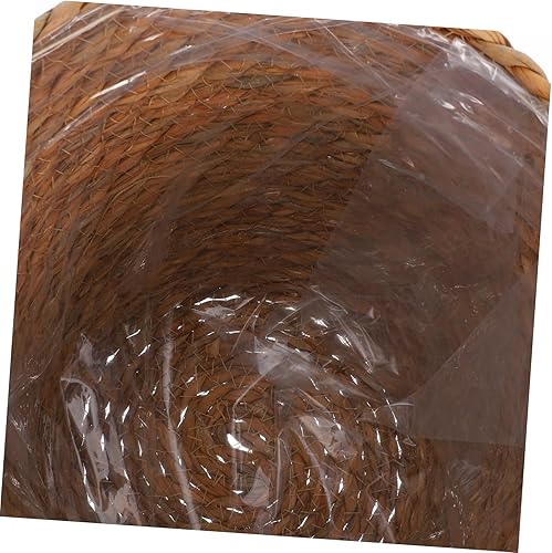 Miniatura 7 de Yardwe Cestas de almacenamiento tejidas Seagrass estilo retro macetas cubiertas 2pcs Set