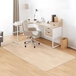 Kuyal Clear Chair mat for Hard Floors 36 x 48 inches Transparent Floor Mats Wood/Tile Protection Mat for Office & Home (36" X 48" Rectangle)