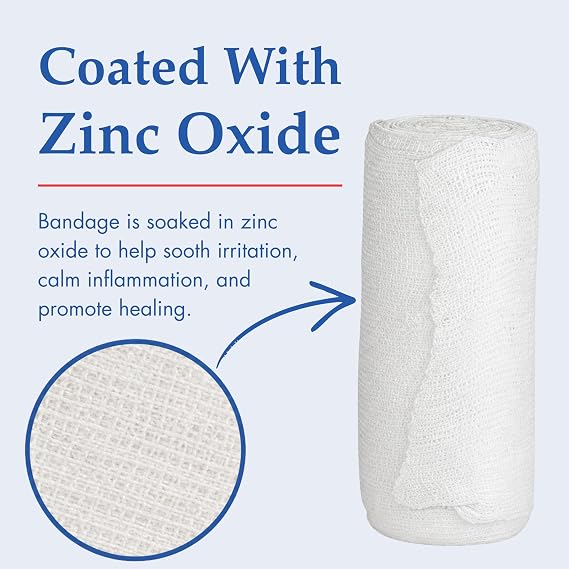 Henry Schein Unna Boot Bandage, Zinc Oxide, Sterile, 3 in x 10 yd, 1 Ct