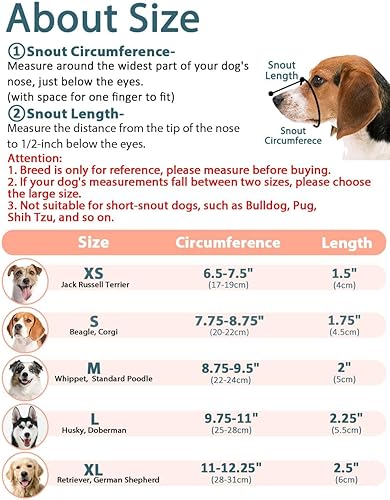 Miniatura 3 de Bozal para perro, bozal de malla para perros grandes, medianos y pequeños, bozales suaves para morder, masticar ciertos ladridos, cubierta bucal