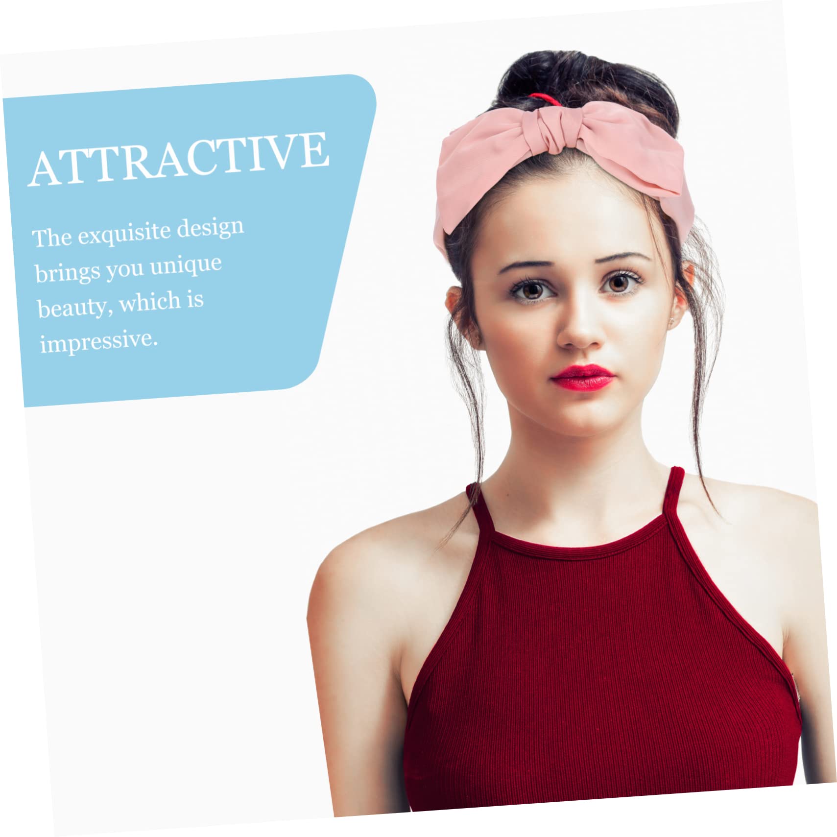 FRCOLOR 8pezzi Fascia Per Con Fiocco Di Accessori Eleganti Per Donne e Ragazze Per Feste Eventi e Occasioni Speciali