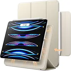 JETech Capa Magnética para iPad Pro 11 Polegadas, Todos os Modelos, e iPad Air 5/4 (10,9 Polegadas 2022/2020), Suporte para 2º Carregando de Pencil, Despertar/Suspender Automático (Estrela Branca)