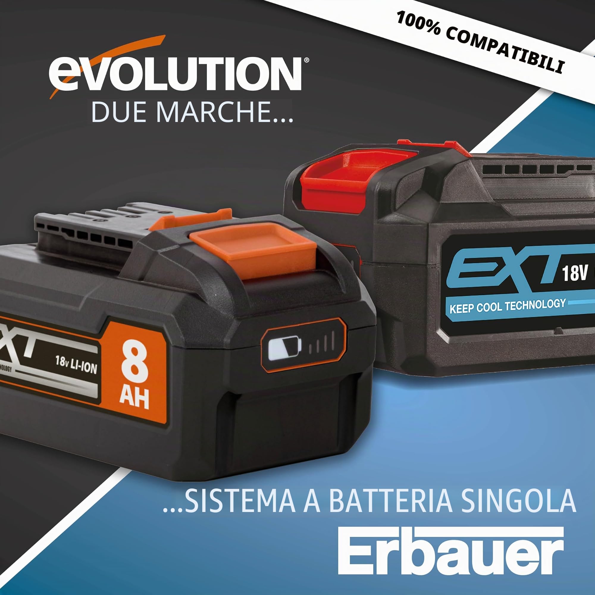 Evolution Power Tools R18MLT-Li Multi-Utensile Senza Fili 18 V Li-Ion EXT, Multiuso E Multi-Materiale Per Eseguire Tagli, Sagomare, Raschiare E Levigare | Batteria Non Inclusa