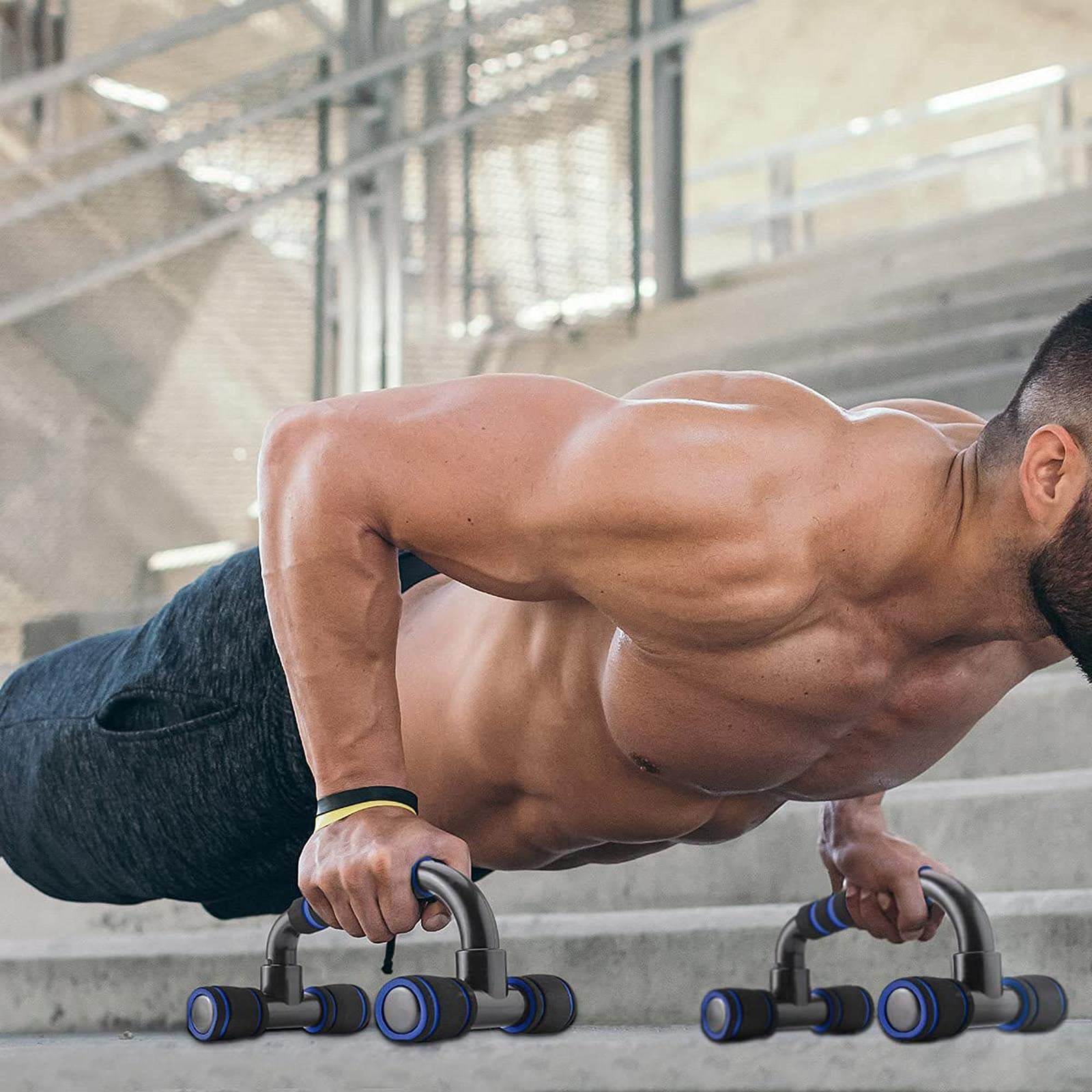 Amazon | プッシュアップバー 腕立て伏せ 器具 トレーニング 筋力