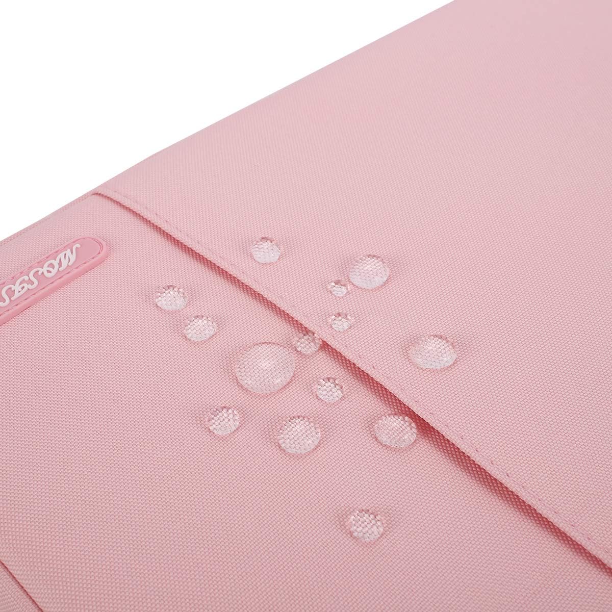 MOSISO Laptop Case 14 inch, 14 inch Laptop Sleeve Compatible with HP Lenovo Dell ASUS Acer, HP Stream, Dell Latitude, Lenovo IdeaPad, Polyester Vertical Computer Sleeve Bag with Pocket, Pink - Image 7