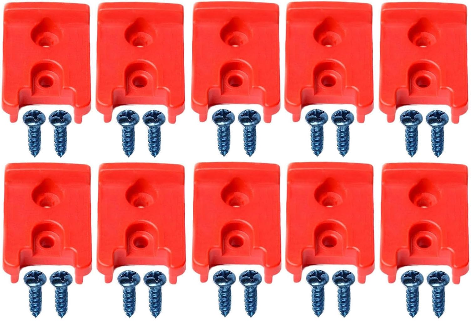 Tool Holder with 20 Screws For M18/18v Cordless Tools - Snap Fit Tool Organizer for Drill Holder & Wall Mount (10 Pack)